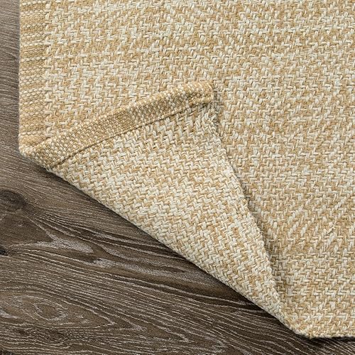 Miniatura 27 de Collive - Tapete de 27 x 43 pulgadas, lavable a máquina, para interiores y exteriores, de bajo perfil, suave algodón tejido a mano, para baño