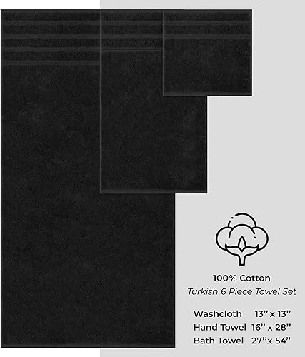 Miniatura 586 de American Soft Linen - Juego de 4 toallas de baño, 100% de algodón turco de 27 x 54 pulgadas, toallas de baño extragrandes, toallas para ducha