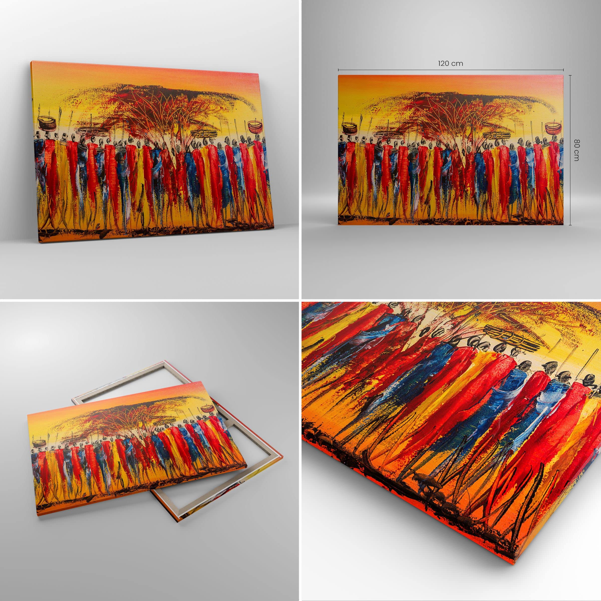 Canvas Schilderij Uitzicht Vanuit De Marble Caves Op De Groene Natuur 30x20 Cm Wanddecoratie