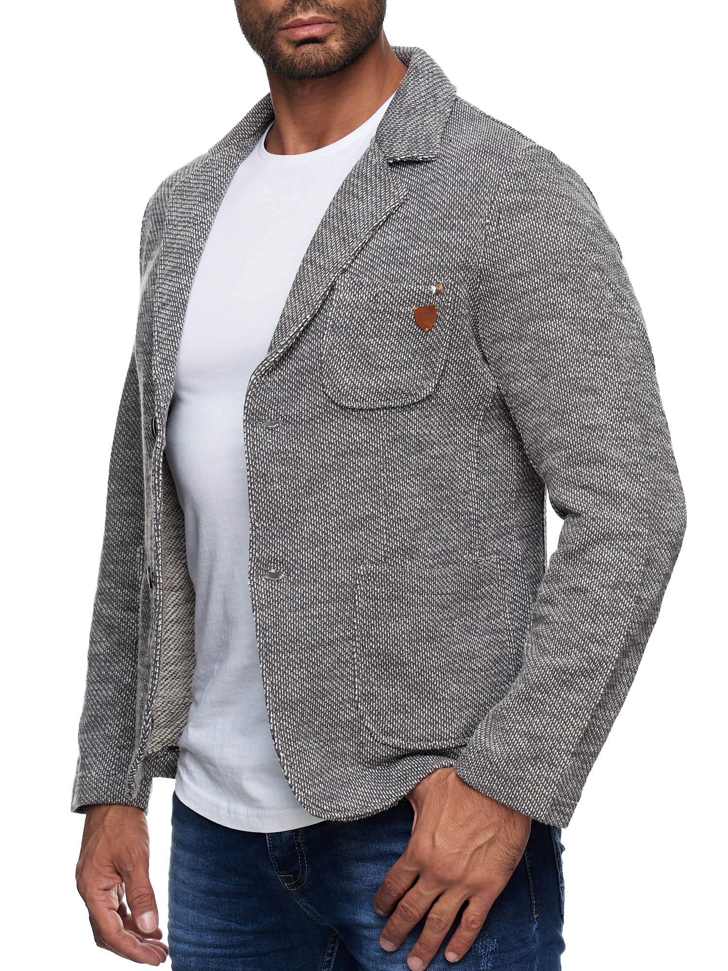 Reslad Giacca da uomo sportiva giacca giacca slim fit tempo libero blazer uomo RS-1421
