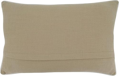 Miniatura 2 de SARO LIFESTYLE Ariadne Collection Believe - Funda de almohada navideña, 14 x 22 pulgadas, color natural