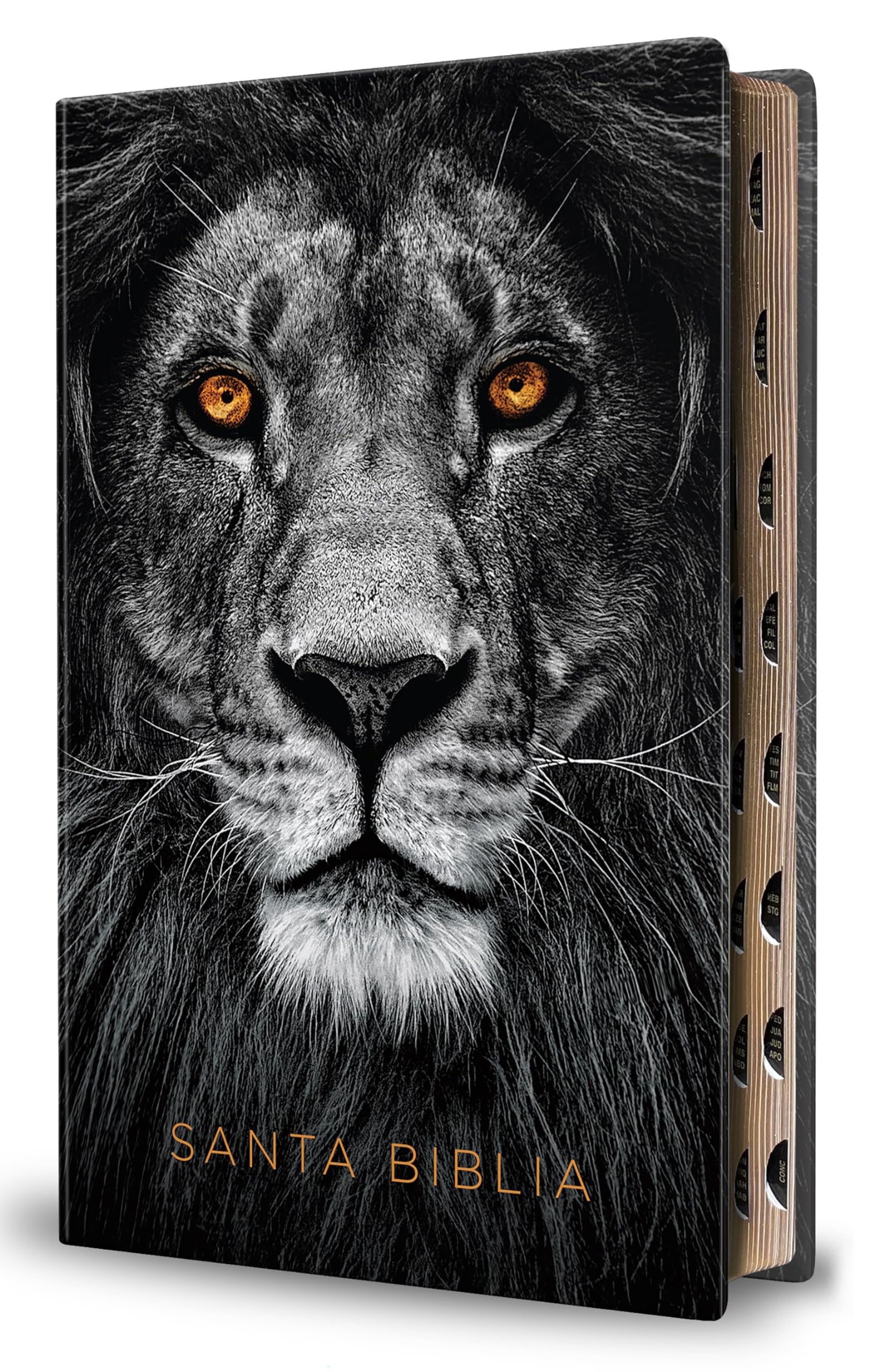 Biblia Reina Valera 1960 letra grande. Biblia León símil piel índice / Spanish Bible RVR 1960 Handy Size Large Print imitation leather Lion of Judah (