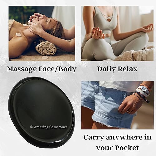 Vista 52 de Cristales de piedra de preocupación de cuarzo rosa y piedras curativas, piedras de preocupación para regalos de alivio del estrés, cristal de piedra