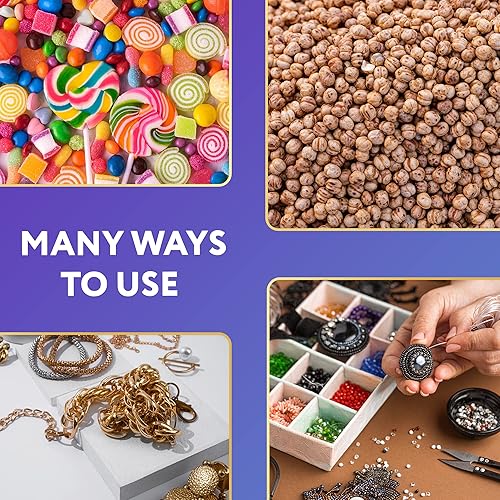 Miniatura 5 de Bolsas con cierre de bloque blanco, 6 x 9 pulgadas. Paquete de 100 bolsas con cremallera para almacenamiento de alimentos con bloque de escritura.