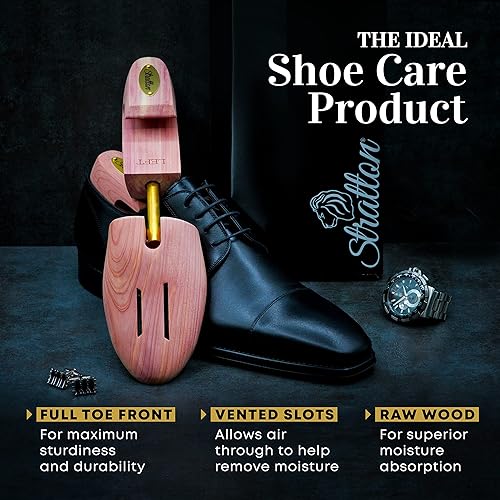 Miniatura 4 de Stratton Cedar Shoe Tree - Árboles para zapatos para hombres y mujeres, zapatillas, ensanchadores y moldeadores CRECIDO EN EE. UU