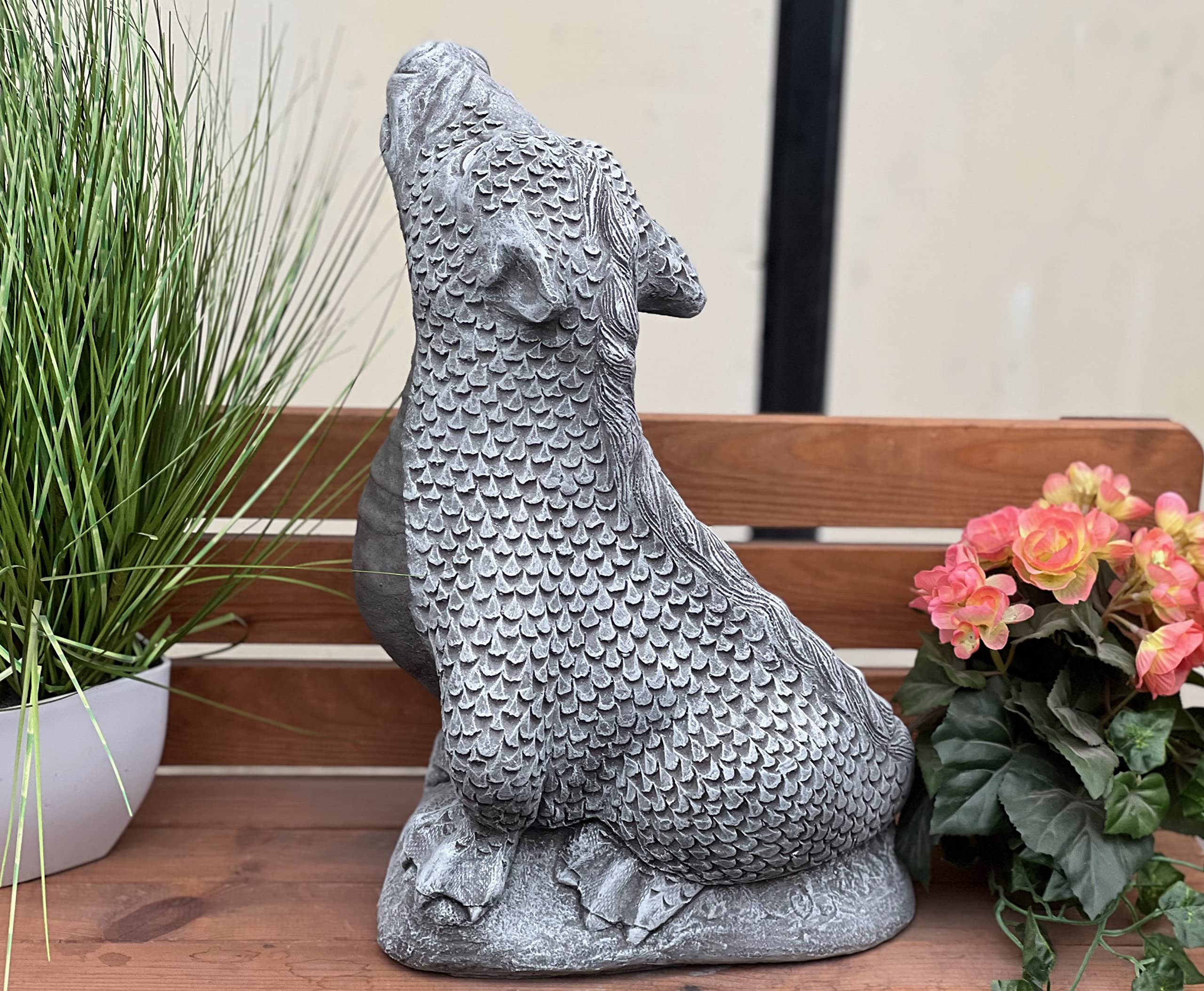stoneandstyle Steinfigur Drache Maximus 24kg frostfest wetterfest Steinguss