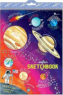 eeBoo: Solar System Sketchbook/60 Pages, Multicolor, Inspires Artists of All Ages, Allows Doodling, Coloring, Sketching, or Creative Artwork, Perfect for Children of All Ages