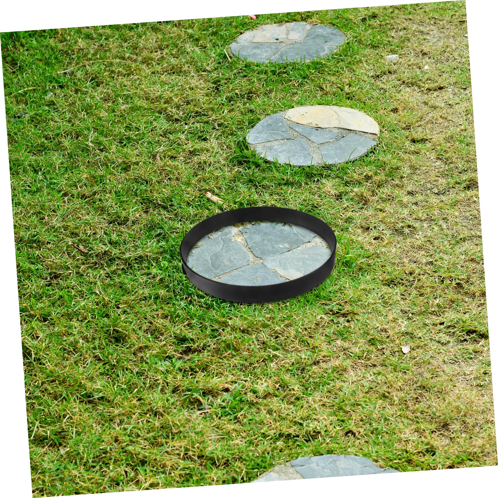 Moule Beton Rond en Plastique Moule à Carreaux de Sol Réutilisable pour Pavés de Jardin Consolidation Rapide pour Décoration de Pierre de Pelouse