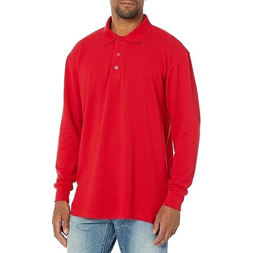 Dickies Men's Long Sleeve Pique Polo