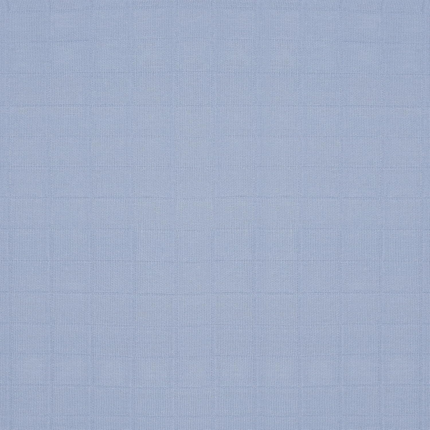 Babyletto 100% Organic Cotton All-Stages Midi Crib Sheet, GOTS-Certified, Fitted 360°, Ultra-Soft and Breathable Muslin - Dewdrop Blue