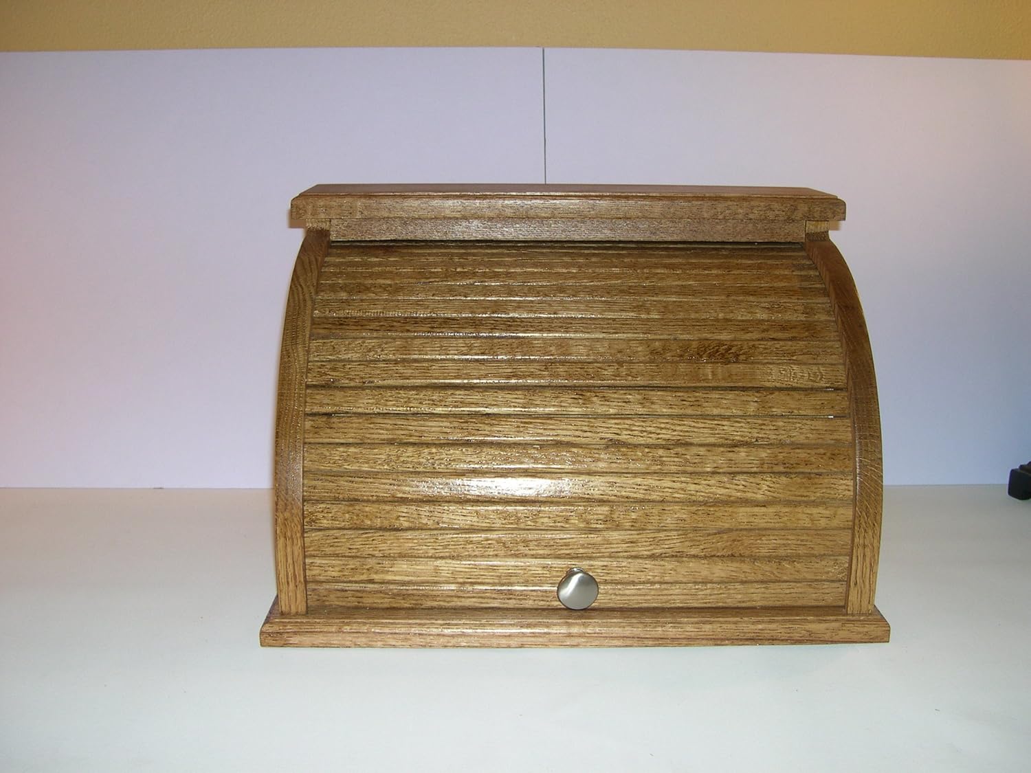 Oak Roll Top Bread Box Handmade Products