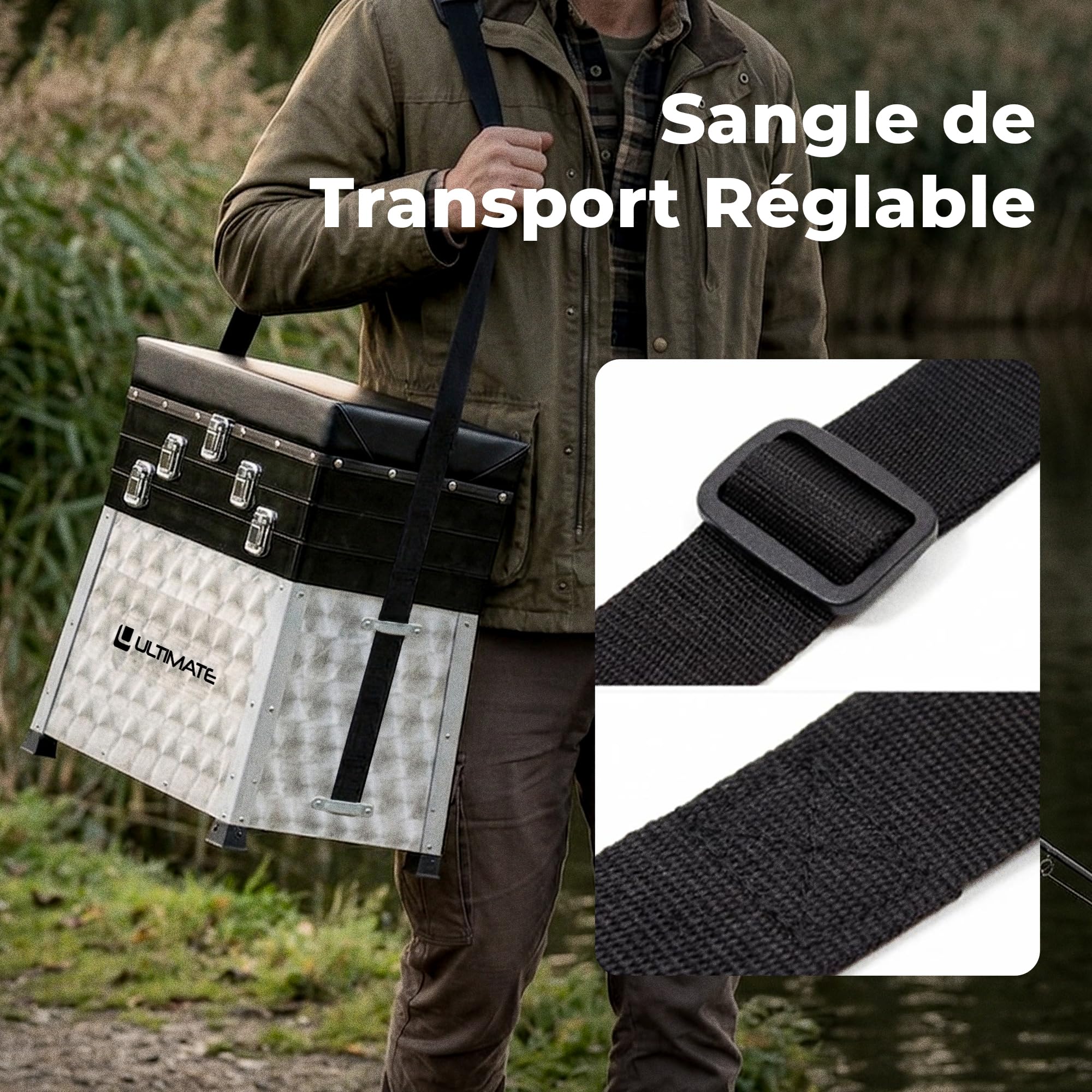 Ultimate Panier/Coffre De Pêche Seatbox - Panier Siège Pêche