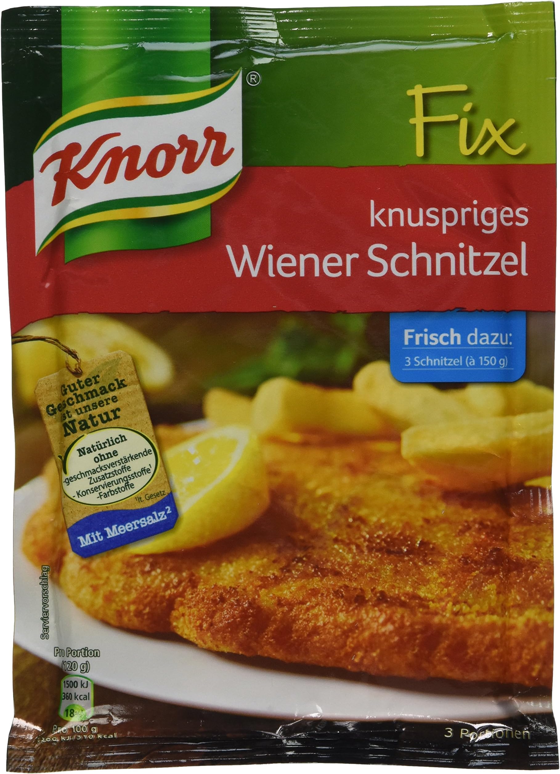 Knorr Fix crispy Wiener schnitzel (knuspriges Wiener-Schnitzel) (Pack of 4)