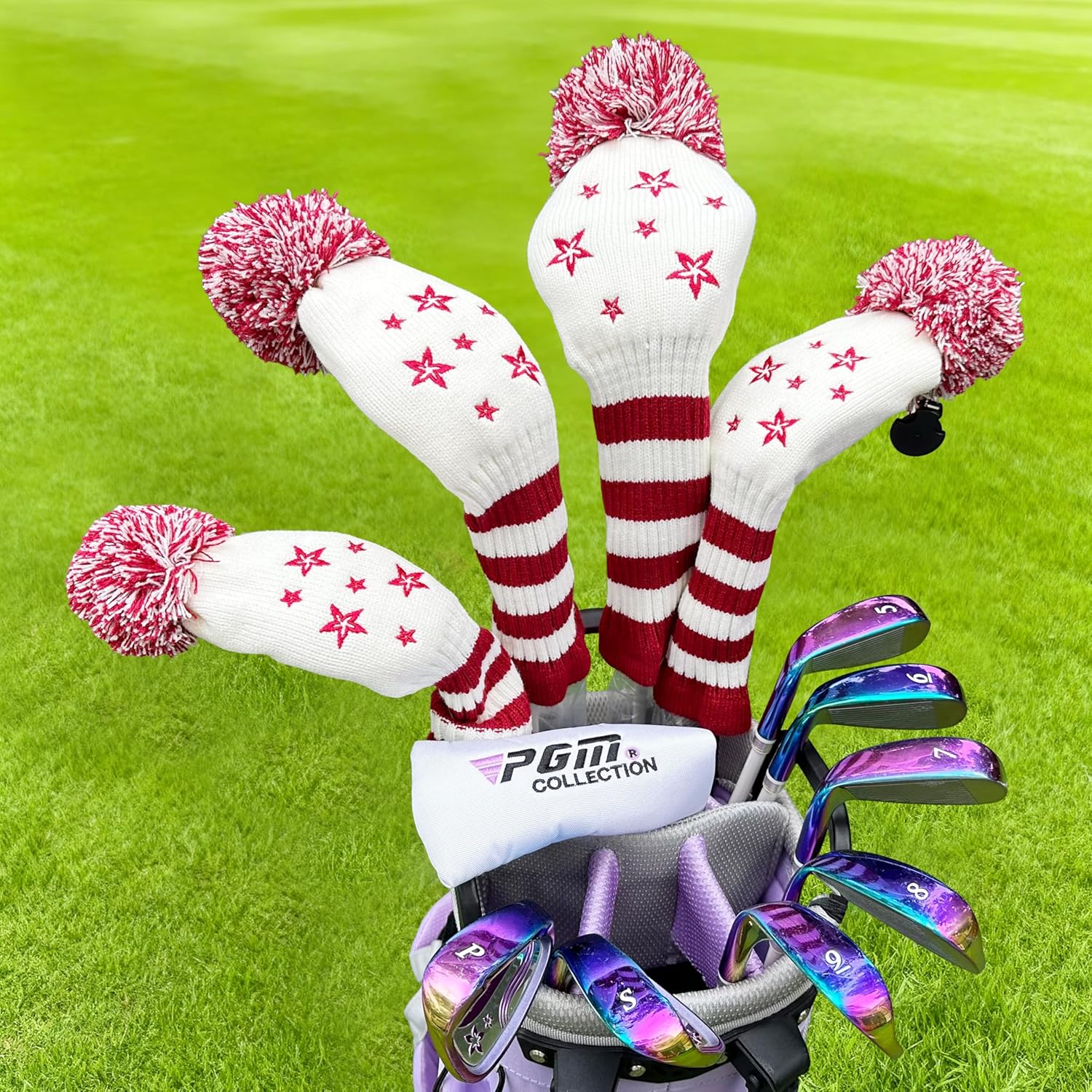 PGM Lady Golf Club Set NSR 12-Piece – Complete Right Handed Set with Lightweight Graphite Shafts, Forged Titanium Driver, Stand Bag – Ideal for Beginner & Intermediate Women Golfers