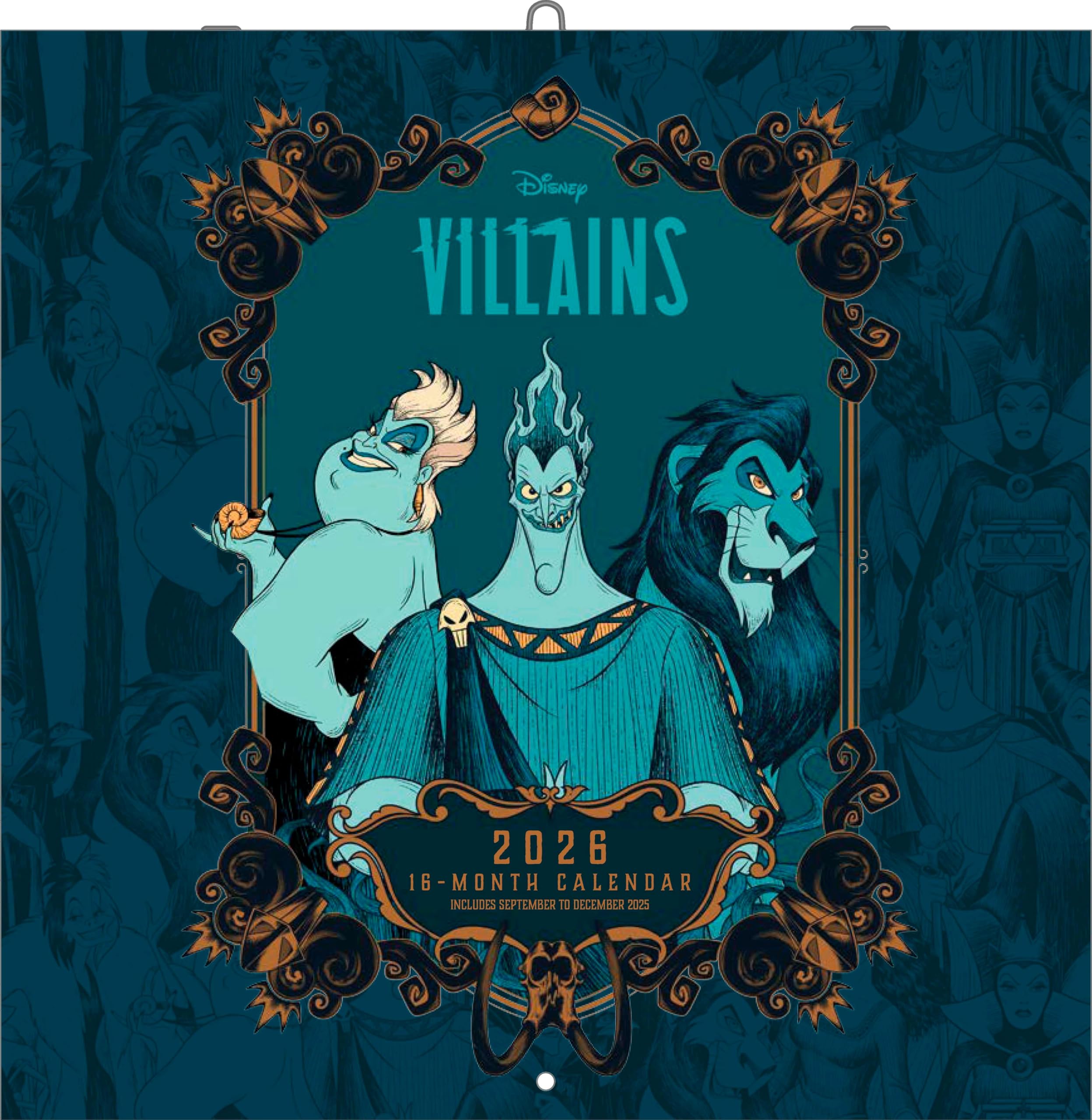 Disney Villains 2026 Square Calendar