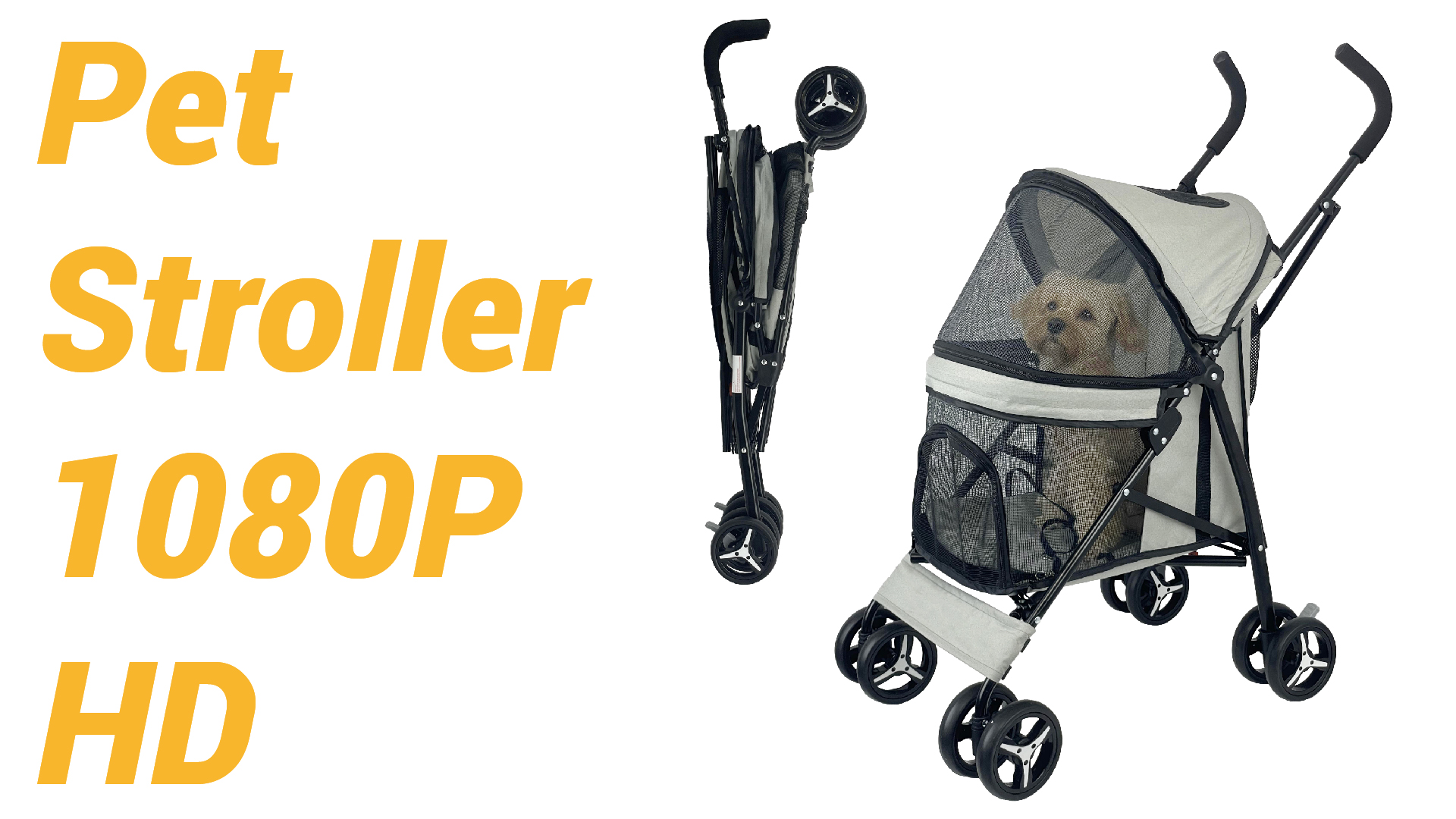 Wedyvko 3-in-1 Dog Stroller For Small Medium Dogs