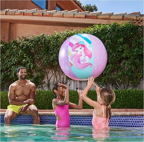 Miniatura 2 de Swimways Disney Princess Ariel - Pelota de playa gigante, juguetes de playa para niños y accesorios de piscina, juguetes de sirenita para niños de 5