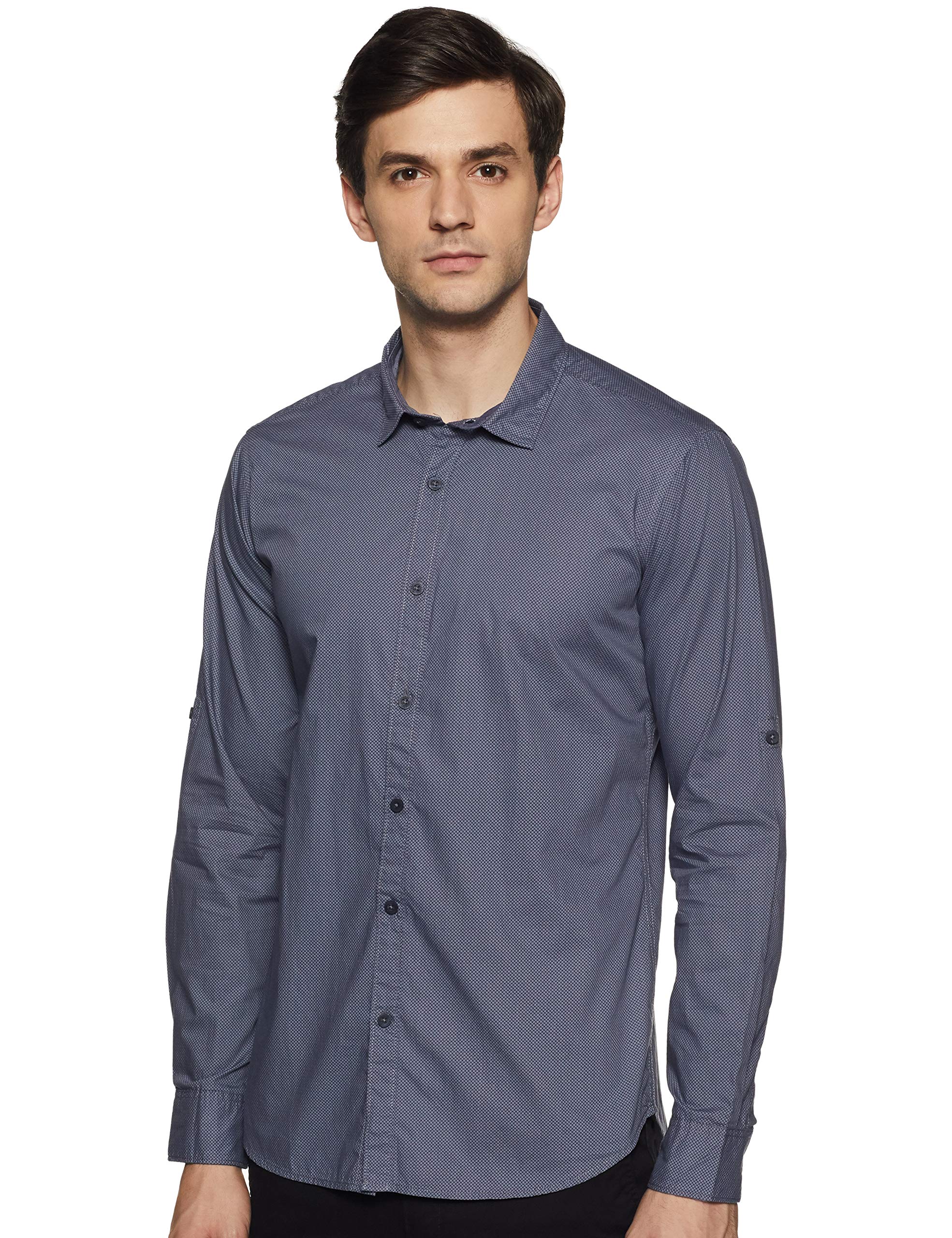 Men's Printed Regular Fit Full Sleeve Cotton Casual Shirt