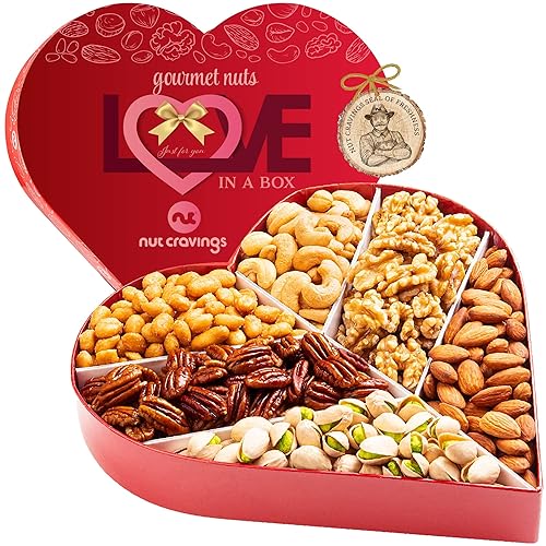 Miniatura 69 de NUT CRAVINGS - Cesta de dulces Diwali con frutos secos mixtos en caja de oro verde (4 surtidos) Arreglo de alimentos, paquete de cuidado de 1. Rojo