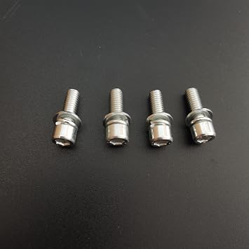 4 PCS Muffler/Exhaust Bolts for 2 Stroke 80cc 100cc Gas Motorized Bicycle