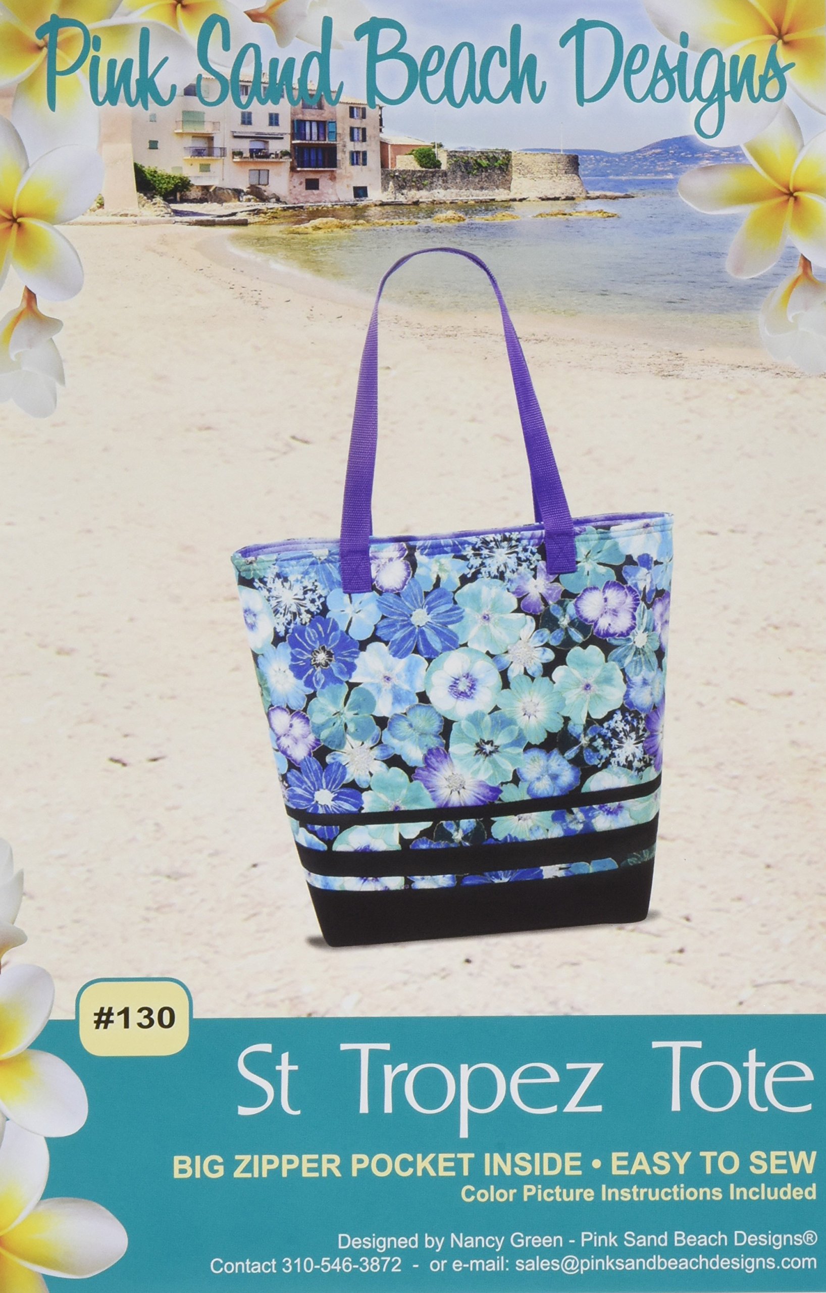 St Tropez Tote Bag Pattern, 18X15X6
