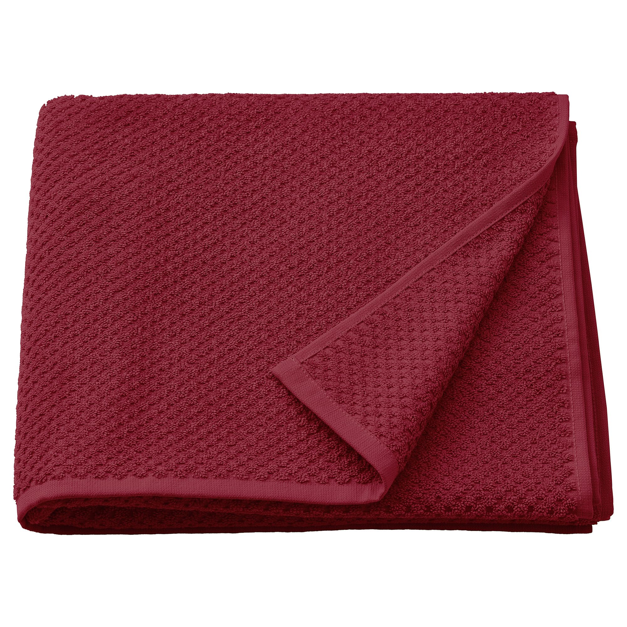 Serviette de bain rouge de qualité supérieure 70 x 140 cm au tissage dense