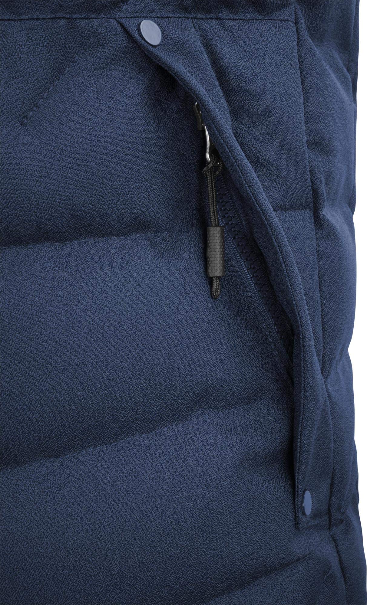 normani Herren Outdoor Weste Steppweste mit abnehmbarer Kapuze und Stehkragen, große Seitentaschen und ECO-Obermaterial aus PET-Flaschen - SBS-Reißverschlüsse