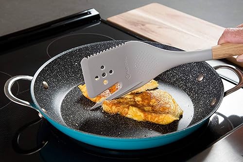 Miniatura 3 de FLIPFORK 4-n-1 NYLON (no para parrilla) Utensilios de cocina de cocina múltiple con espátula, tenedor, cortador, molinillo de hierbas, funciona en