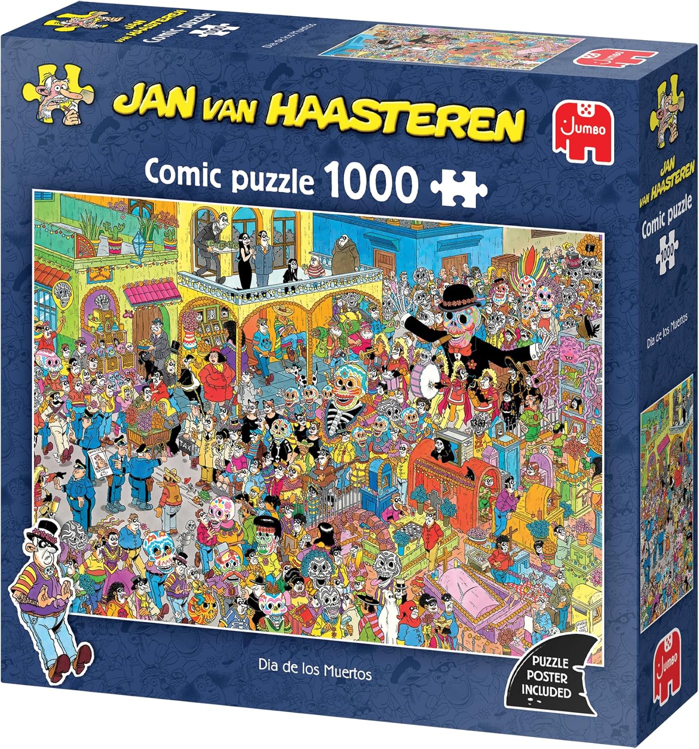 Jan Van Haasteren - JVH - Dia de Los Muertos - Adult puzzles - Humorous - 100% recycled cardboard - 1000 pieces - Jumbo