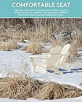 Vista 108 de SERWALL - Silla plegable Adirondack para patio, jardín, exterior, resistente a la intemperie, sillas para hoguera, color naranja