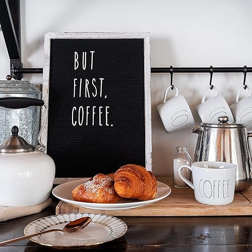 Miniatura 7 de Tablero de letras negro 24x30 y letras delgadas