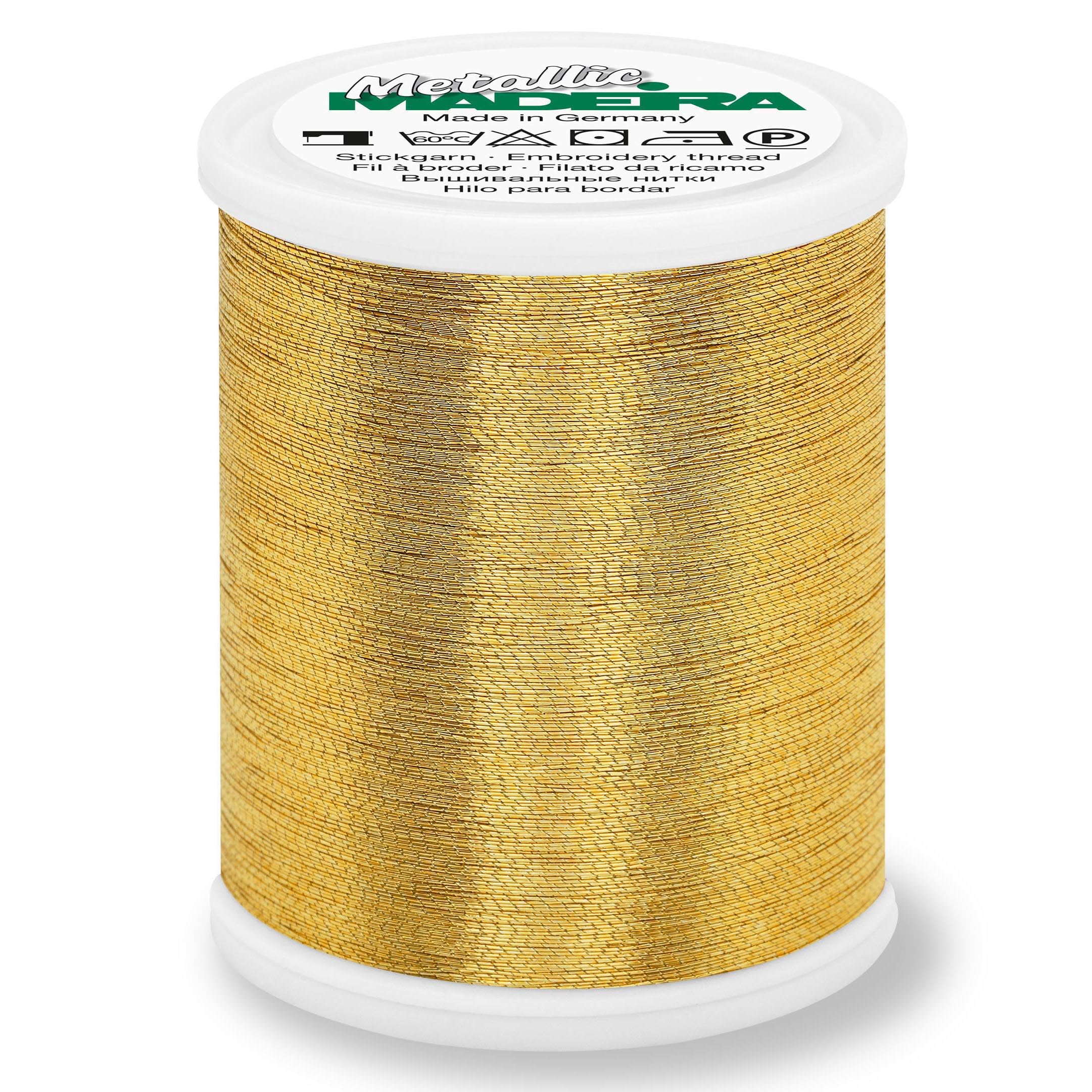 Madeira Gold7 Brilliant No.40 Thread-Polyamide Blend, For Machine Sewing And Embroidery Projects,
