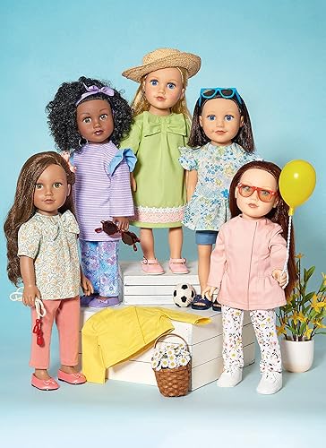 Miniatura 4 de McCall's M8378OS Tops, vestidos, leggings, pantalones cortos y chaqueta Kit de patrón de costura para ropa de muñeca, código M8378, para muñecas de