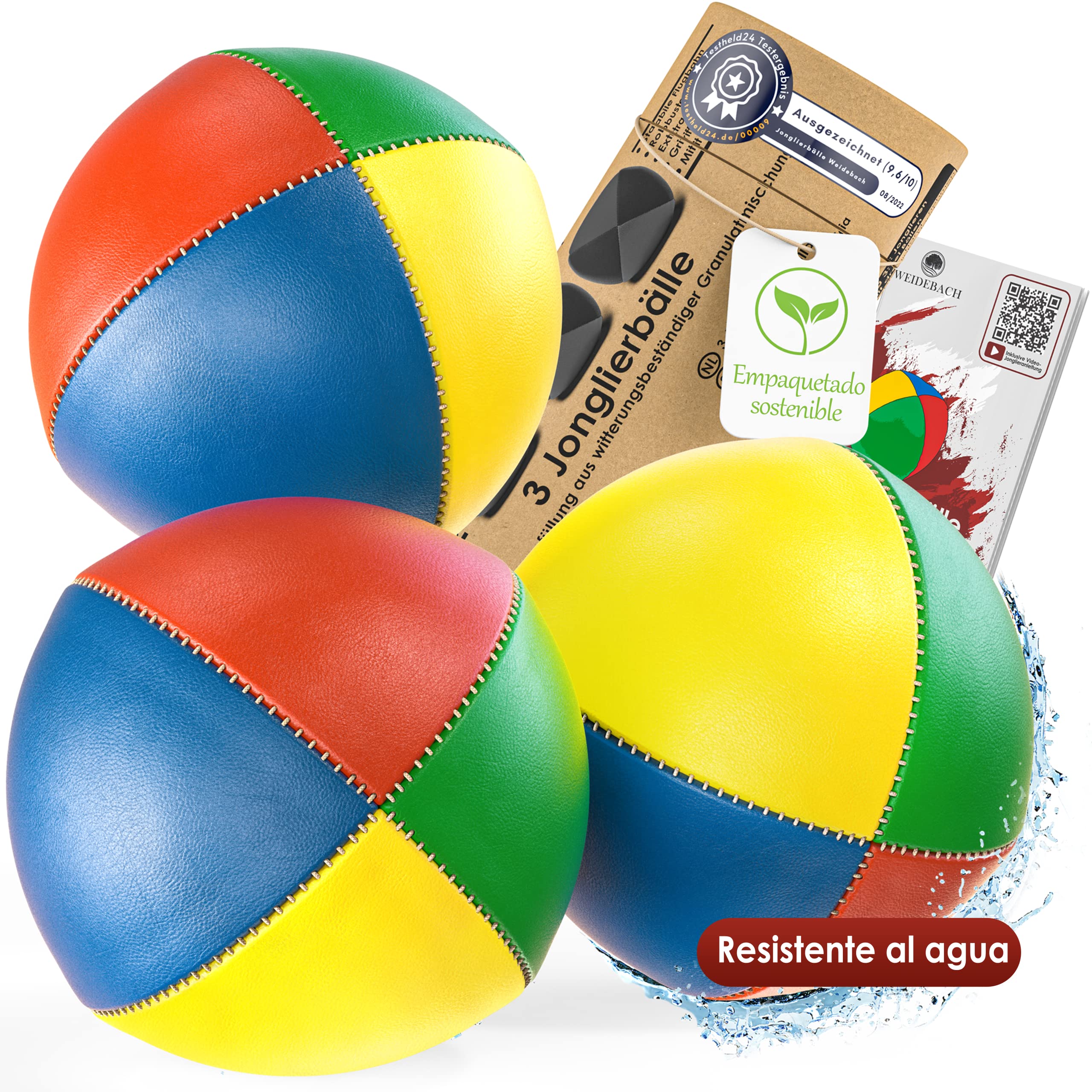 Weidebach Bolas de juggling de calidad resistentes al agua