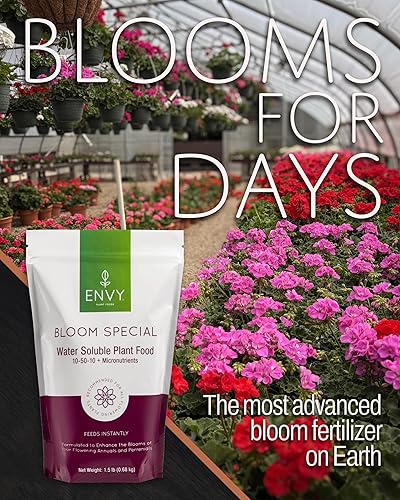 Miniatura 6 de ENVY Bloom Special Professional Grade 10-50-10 Alimentos para plantas solubles en agua  Promueve flores más grandes y hermosas 30 lb