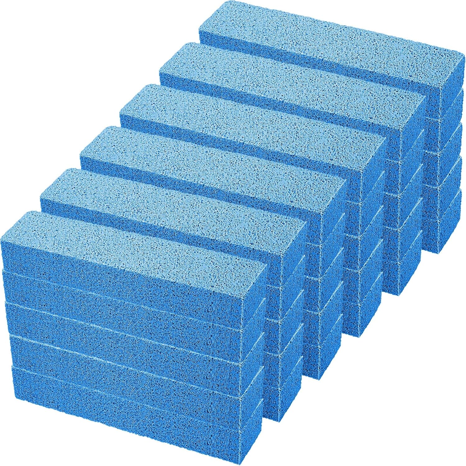 Norme 30 Pack Pumice Stones for Toilet Bowl Cleaning Scouring Pad Pumice Stick Cleaner for Cleaning Toilets Bathtubs Grills Kitchen Oven Stove Swimming Pools Sinks 5.9 x 1.4 x 0.9''(Gray)