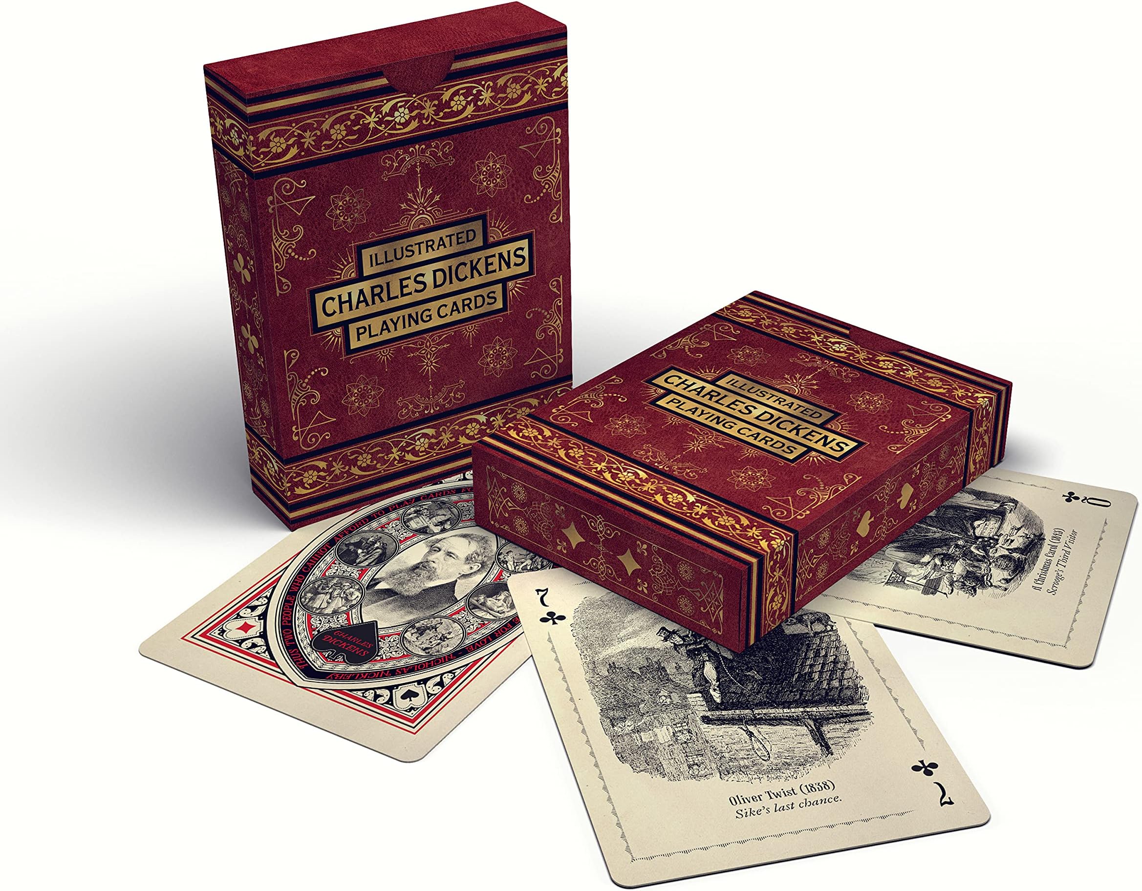 Cultzilla Charles Dickens Illustrated Playing Cards