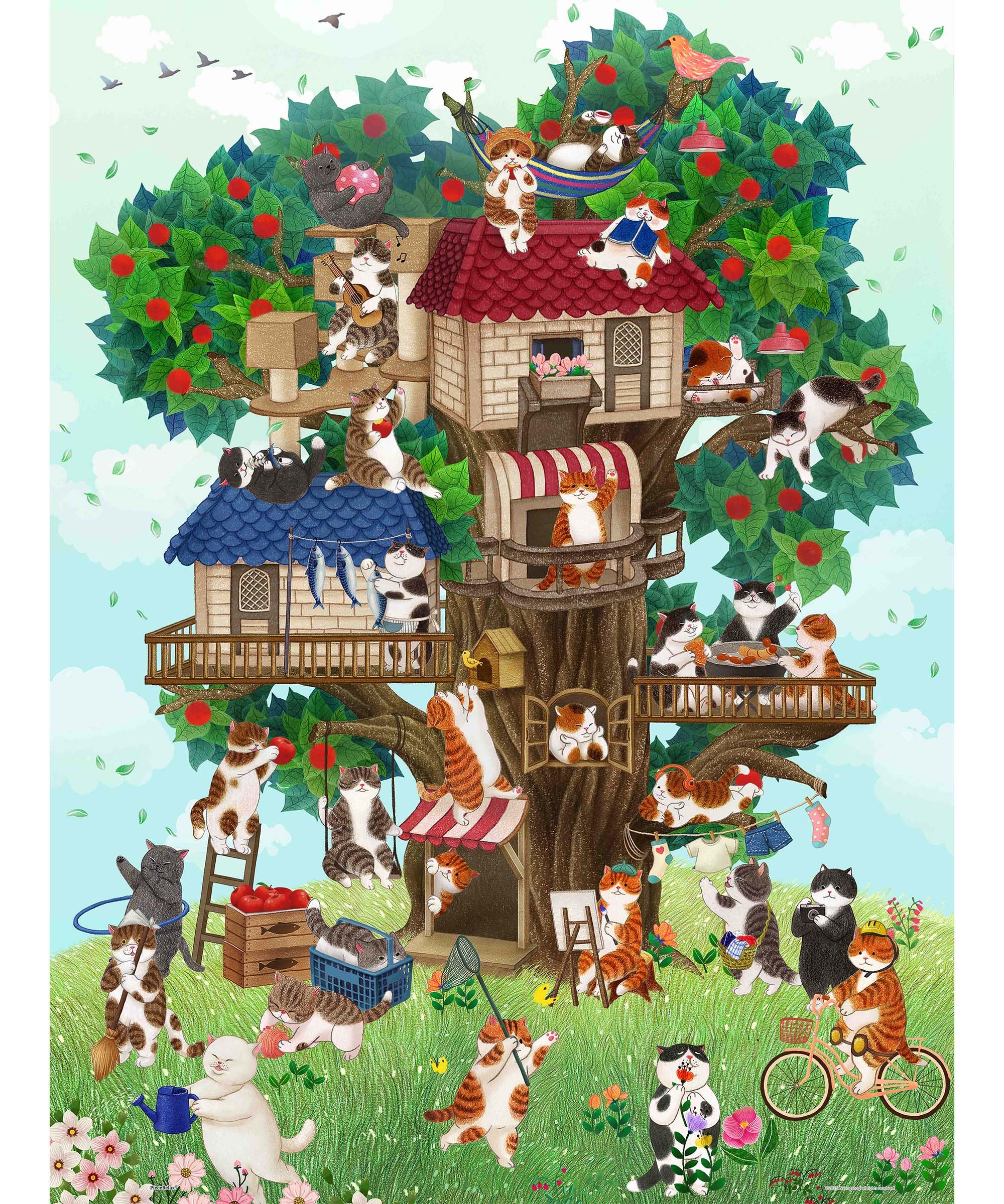 PieceRelax Jigsaw Puzzle - Cats Night Tour - 750 Pieces -12