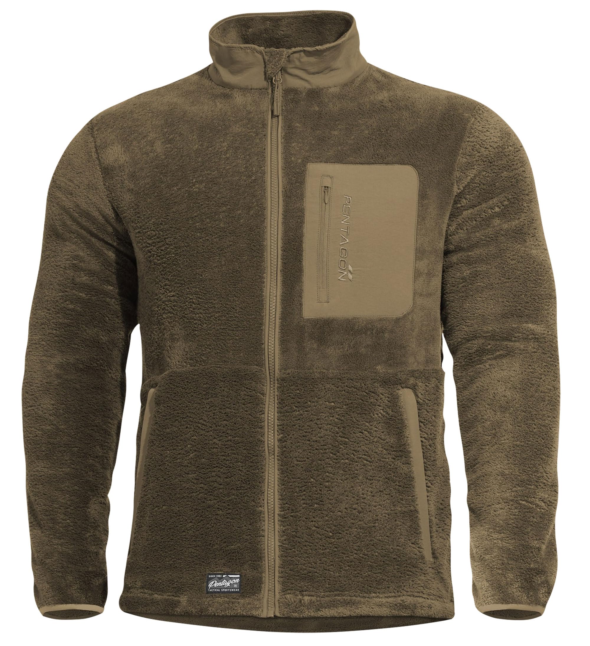 Pentagon Men's Coyote Grizzly Full Zip Sweater Size 3XL