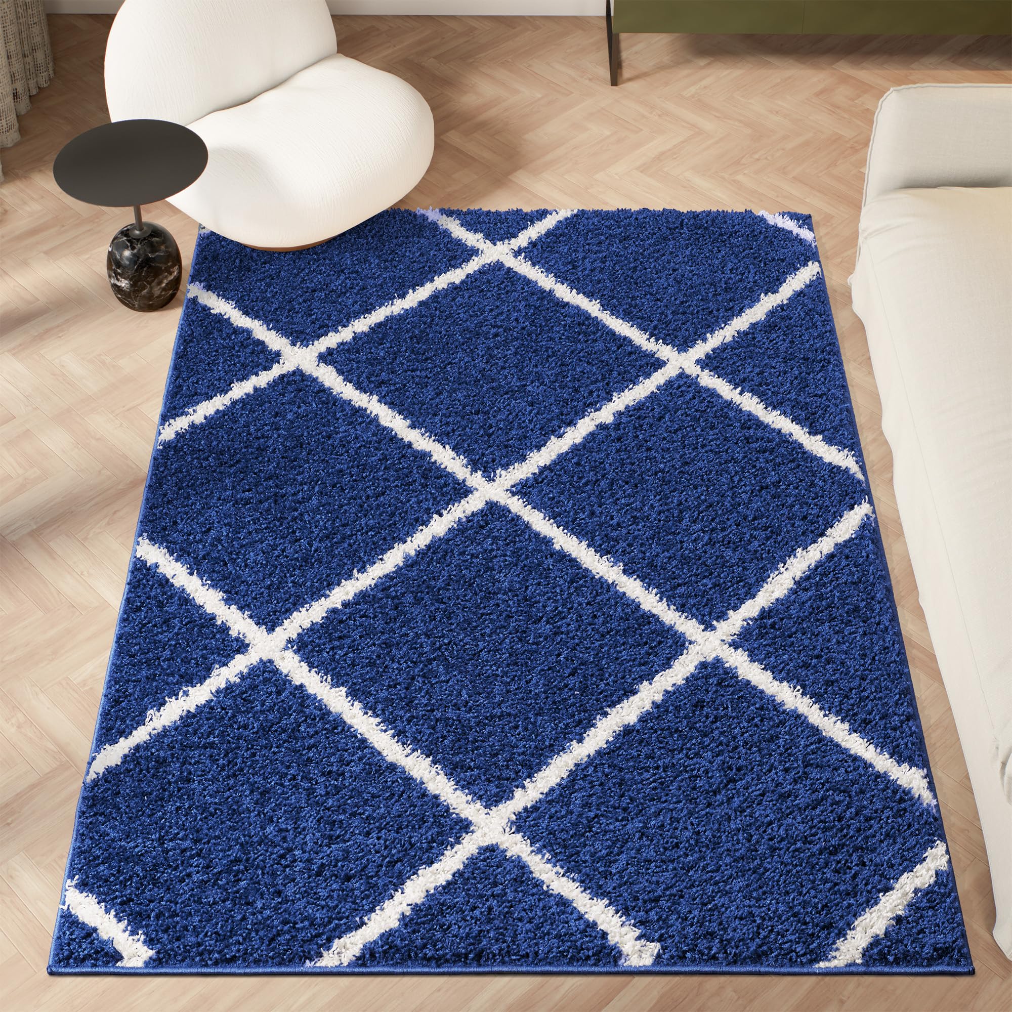 homeart Area Rug, Super Soft Geometric Shaggy Rugs for The Living Rooms Bedrooms And Kitchen, Modern