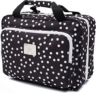 Sponsored Ad - Large Hanging Toiletry Cosmetic Bag For Women - XL Hanging Travel Toiletry And Makeup Organizer Bag With Ma...