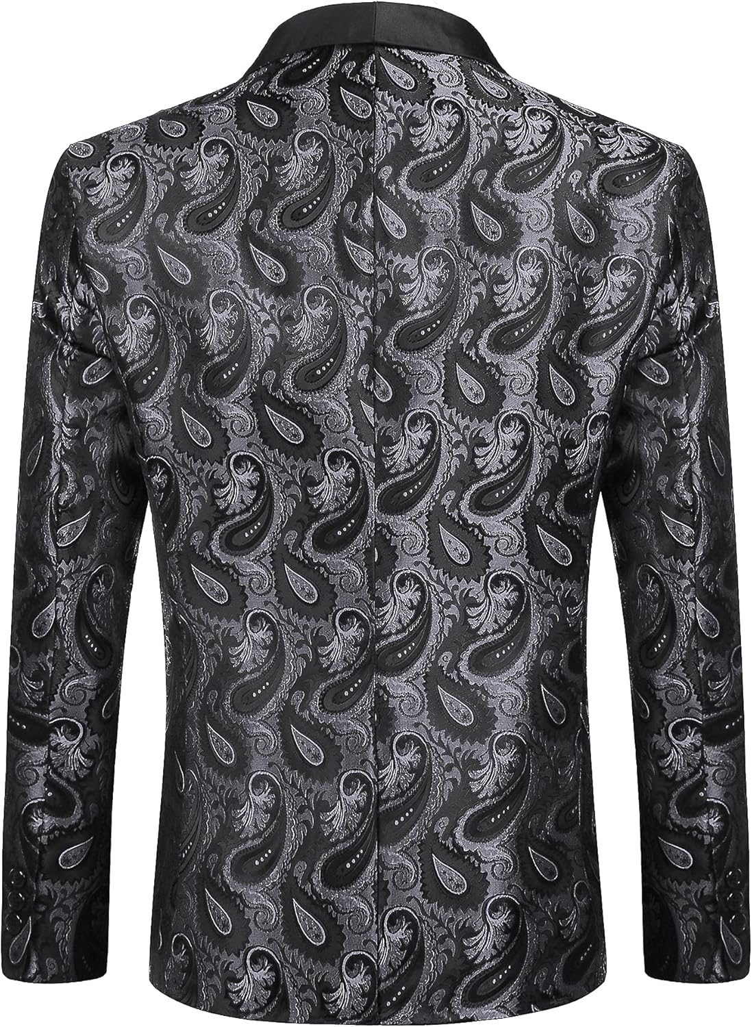 COOFANDY Mens Floral Tuxedo Jacket Paisley Shawl Lapel Suit Blazer Jacket for Dinner,Prom,Wedding - Image 3