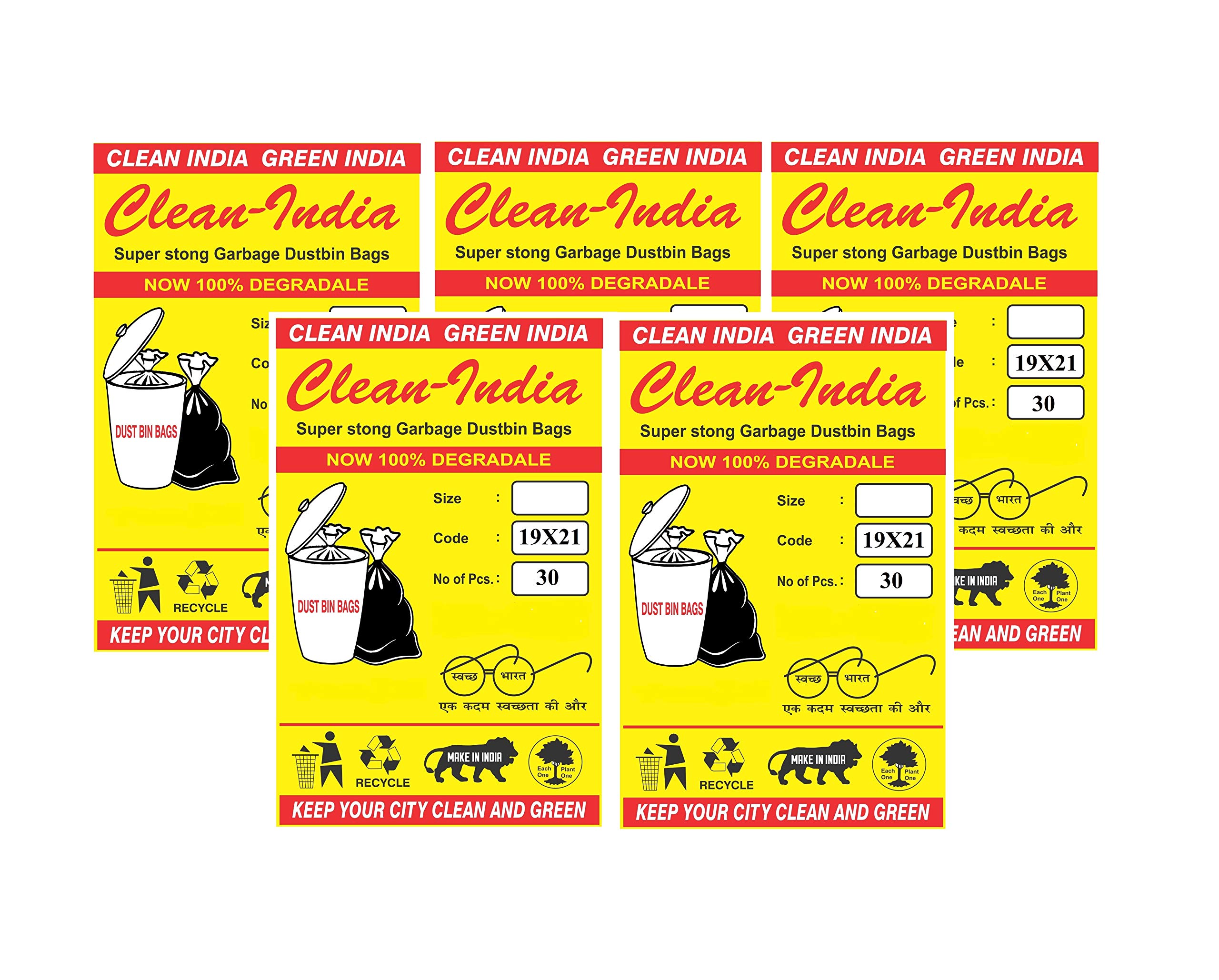 Clean India Garbage Bags - Medium Size -23