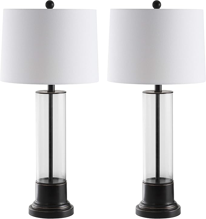 Lámpara de Mesa Moderna Negra/Transparente 2 Unidades LED miniatura 7