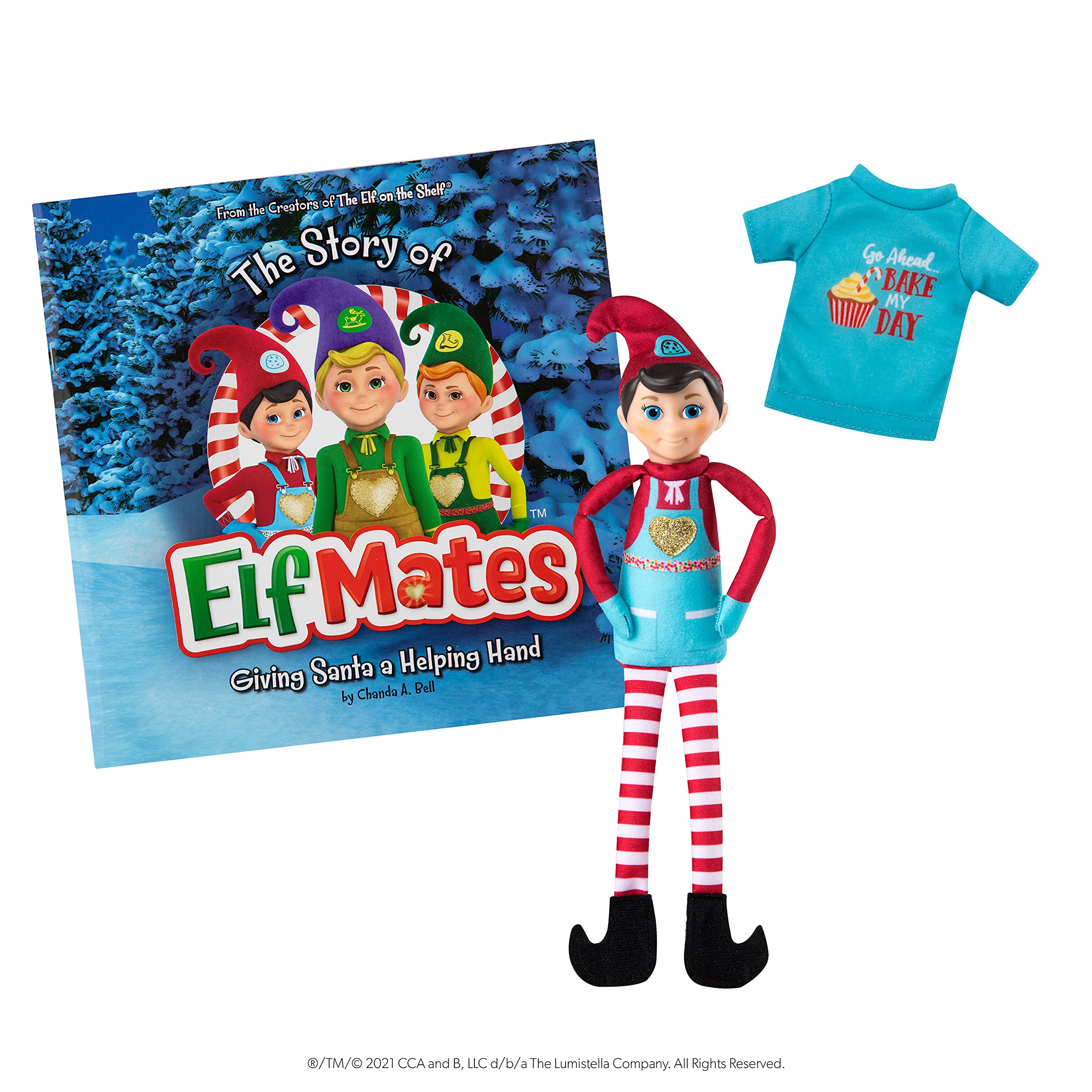 Elf MatesChef Combo Pack Includes Elf Doll, Storybook and Elf-Sized Shirt – Authentic, Original, Trusted Christmas Elf for Kids | Official The Elf on The Shelf Santaverse Product.