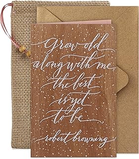 Hallmark Signature Wood Wedding Card, Bridal Shower Card, Engagement Card (The Best is Yet to Be)
