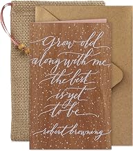 Hallmark Signature Wood Wedding Card, Bridal Shower Card, Engagement Card (The Best is Yet to Be)