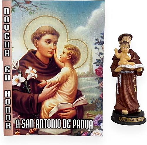 Miniatura 1 de GCK Novena en Honor a San Antonio con Imagen Figura 2 Pc Set San Antonio Libro de oraciones español con estatuilla