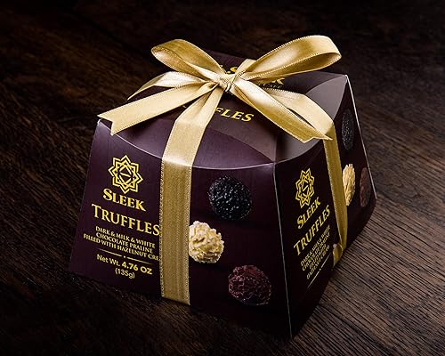 Miniatura 6 de Generic Barra de chocolate con leche 4.76 oz, caja de regalo de trufa de postre