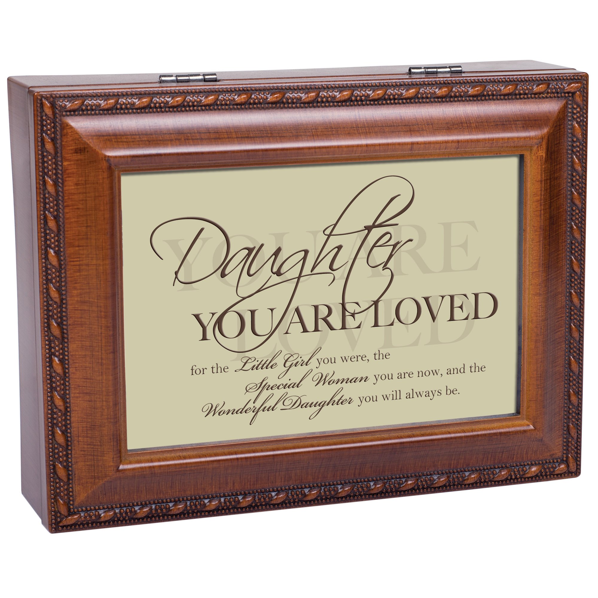 Hija Cottage Garden, diseño de madera tradicional caja de música Reproduce You Light Up My Life